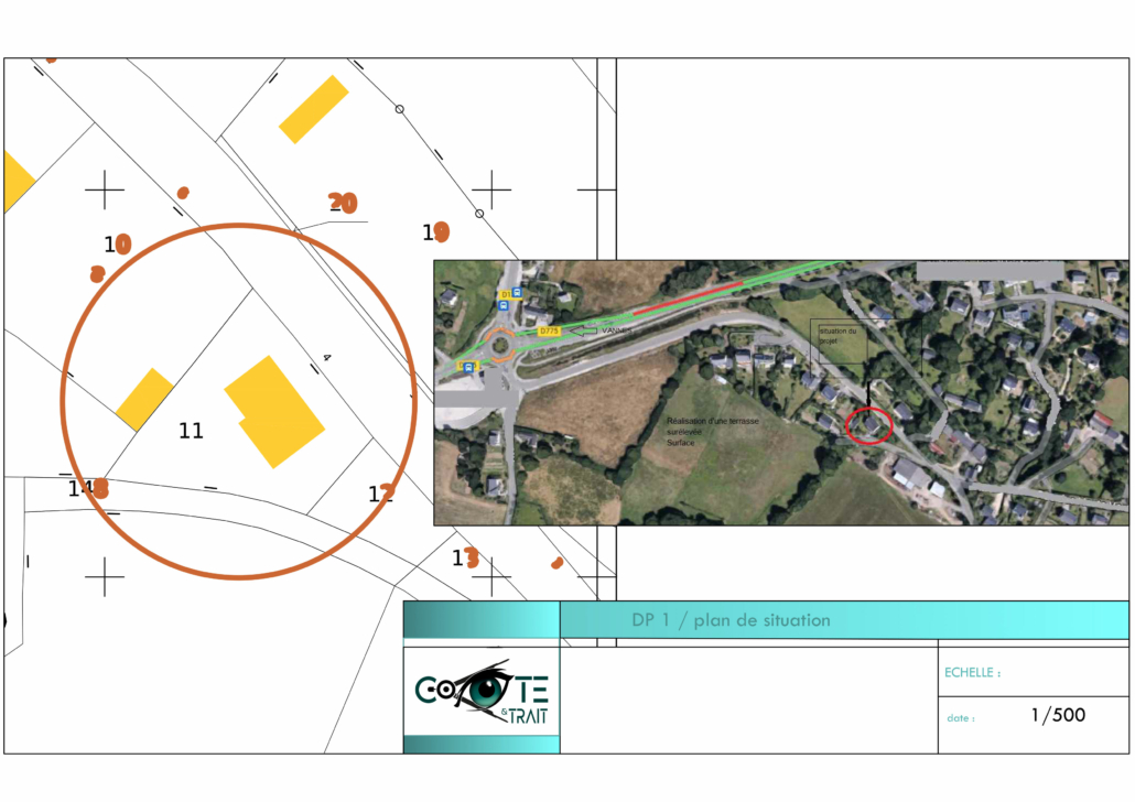 Plan de situation déclaration préalable de travaux