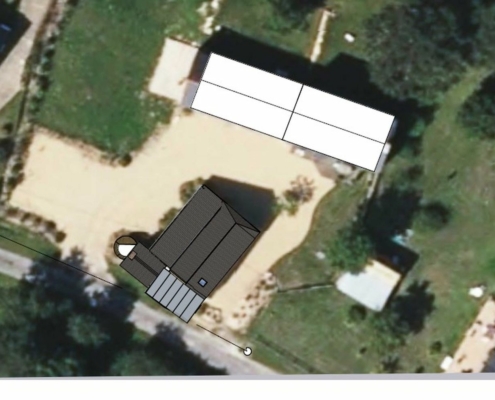 Côte et trait - Déclaration Préalable de travaux plan de situation 2